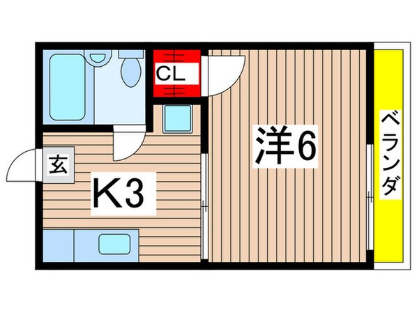 前山コートハウスの物件間取画像